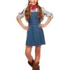 Spirit Halloween Kids Denim Overall Dress