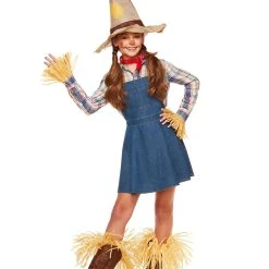 Spirit Halloween Kids Denim Overall Dress -Cheap Trick Or Treat Hub Store 01362458 c