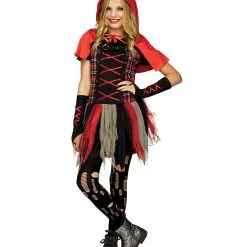Spirit Halloween Kids Little Red Wolf Dress Costume
