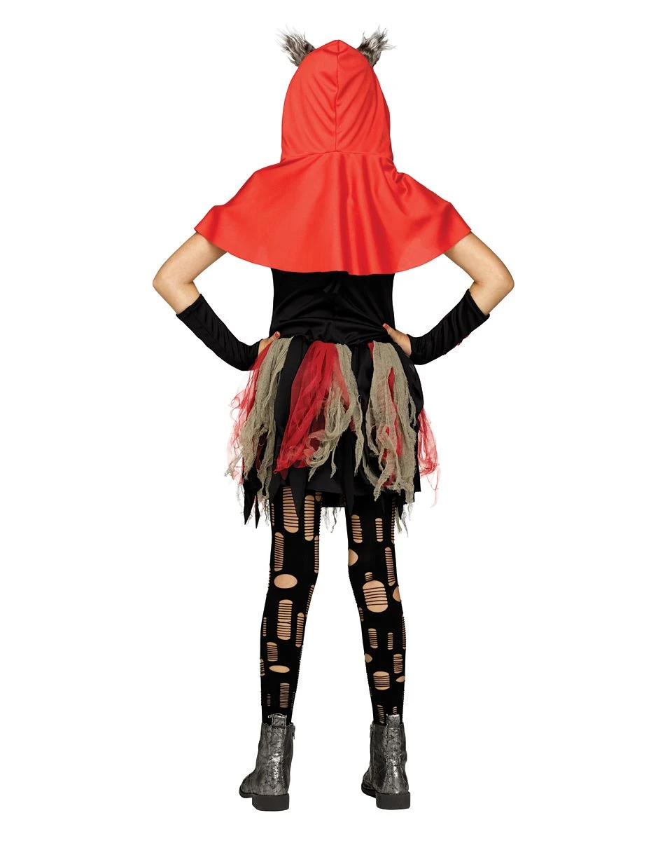 Spirit Halloween Kids Little Red Wolf Dress Costume 2 Spirit Halloween Kids Little Red Wolf Dress Costume - Image 2