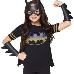 Spirit Halloween Kids Caped Batgirl T Shirt - DC Comics