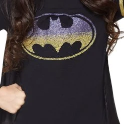 Spirit Halloween Kids Caped Batgirl T Shirt - DC Comics -Cheap Trick Or Treat Hub Store 01364975 c