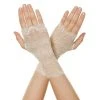 Spirit Halloween Fingerless White Lace Gloves