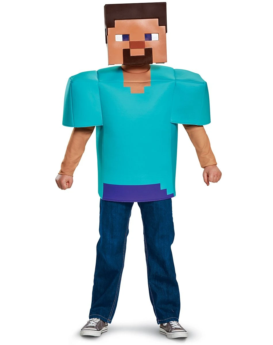 Spirit Halloween Kids Steve Costume - Minecraft 1 Spirit Halloween Kids Steve Costume - Minecraft