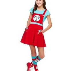 Spirit Halloween Tween Thing 1 and 2 Jumper Dress Costume - Dr. Seuss