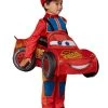 Spirit Halloween Toddler Lightning McQueen 3D Car Ride-Along Costume - Cars