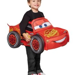 Spirit Halloween Toddler Lightning McQueen 3D Car Ride-Along Costume - Cars -Cheap Trick Or Treat Hub Store 01369461 c
