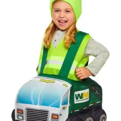 Spirit Halloween Toddler Garbage Truck Ride-Along Costume - Waste Management -Cheap Trick Or Treat Hub Store 01369800 e