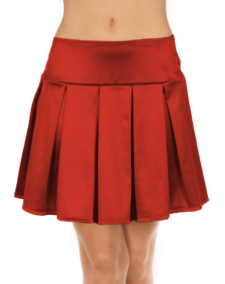 Spirit Halloween Adult Red Pleated Skirt 1 Spirit Halloween Adult Red Pleated Skirt
