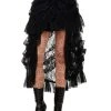 Spirit Halloween Black Lace Steampunk Skirt