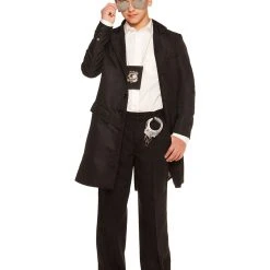 Spirit Halloween Kids Long Black Jacket