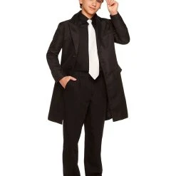 Spirit Halloween Kids Long Black Jacket 6 Spirit Halloween Kids Long Black Jacket -Cheap Trick Or Treat Hub Store 01372820 d