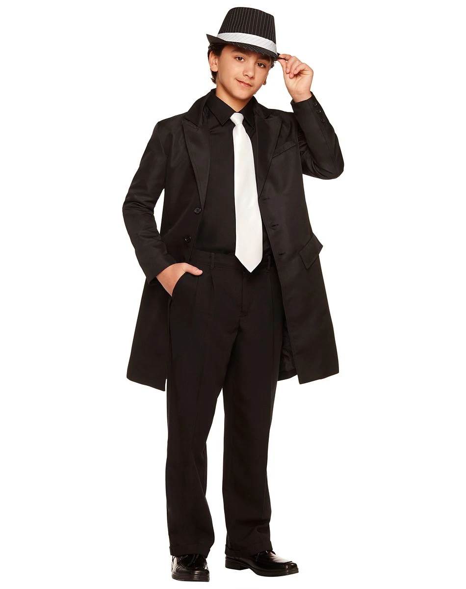 Spirit Halloween Kids Long Black Jacket 3 Spirit Halloween Kids Long Black Jacket - Image 3