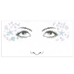 Spirit Halloween Mermaid Face Decal