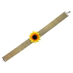 Spirit Halloween Sunflower Scarecrow Choker Necklace