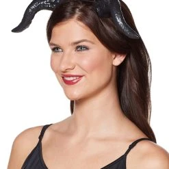 Spirit Halloween Black Devil Horns 5 Spirit Halloween Black Devil Horns -Cheap Trick Or Treat Hub Store 01376573 c