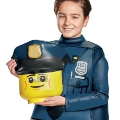 Spirit Halloween Kids Lego Police Officer Costume - LEGO -Cheap Trick Or Treat Hub Store 01377969 d