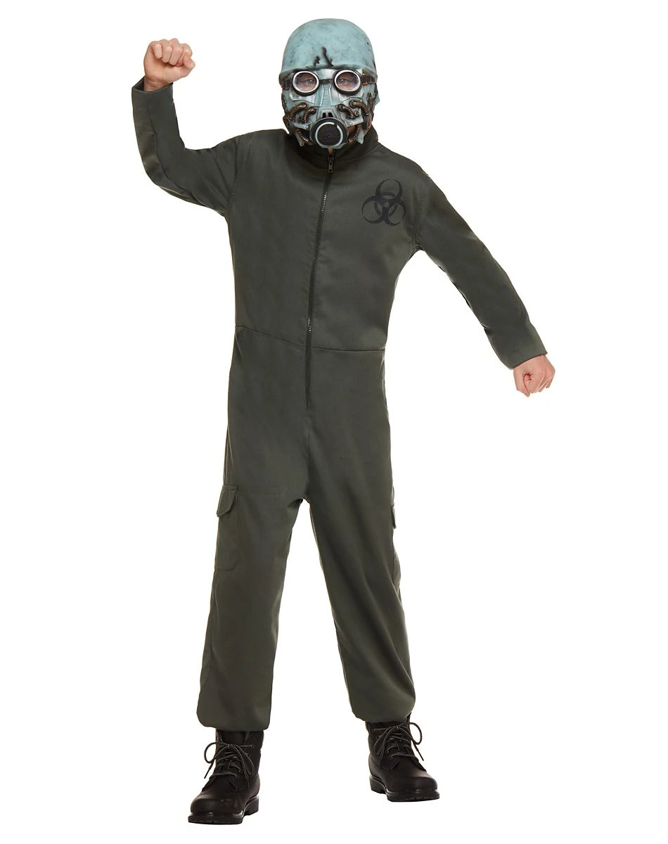 Spirit Halloween Kids Light-Up Biohazard One Piece Costume 1 Spirit Halloween Kids Light-Up Biohazard One Piece Costume