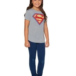 Spirit Halloween Kids Supergirl T Shirt - DC Comics -Cheap Trick Or Treat Hub Store 01380229 d