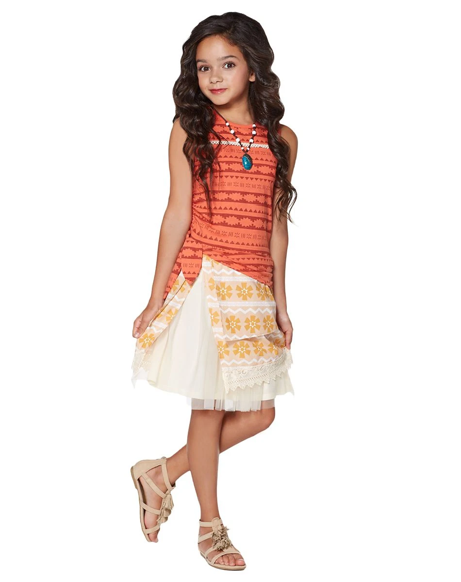 Spirit Halloween Kids Moana Dress Costume - Moana 1 Spirit Halloween Kids Moana Dress Costume - Moana