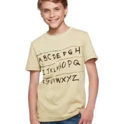 Spirit Halloween Kids Stranger Things Alphabet Wall T Shirt - Stranger Things