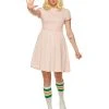 Spirit Halloween Adult Short-Sleeved Eleven Costume - Stranger Things