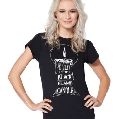 Spirit Halloween Black Flame T Shirt - Hocus Pocus