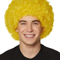 Spirit Halloween Yellow Curly Wig