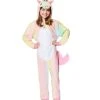 Spirit Halloween Kids Rainbow Unicorn One-Piece Costume