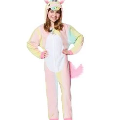 Spirit Halloween Kids Rainbow Unicorn One-Piece Costume