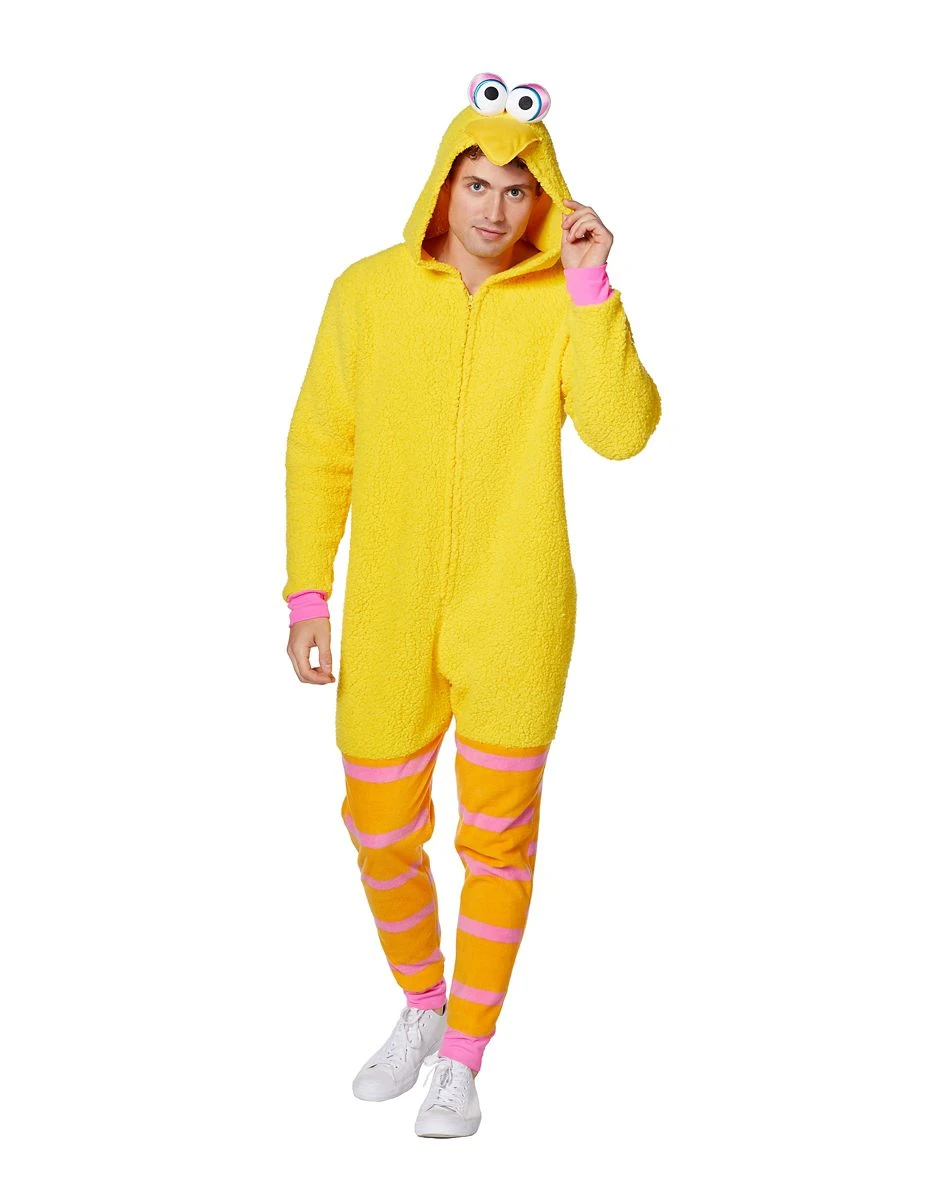 Spirit Halloween Adult Big Bird Union Suit - Sesame Street 1 Spirit Halloween Adult Big Bird Union Suit - Sesame Street