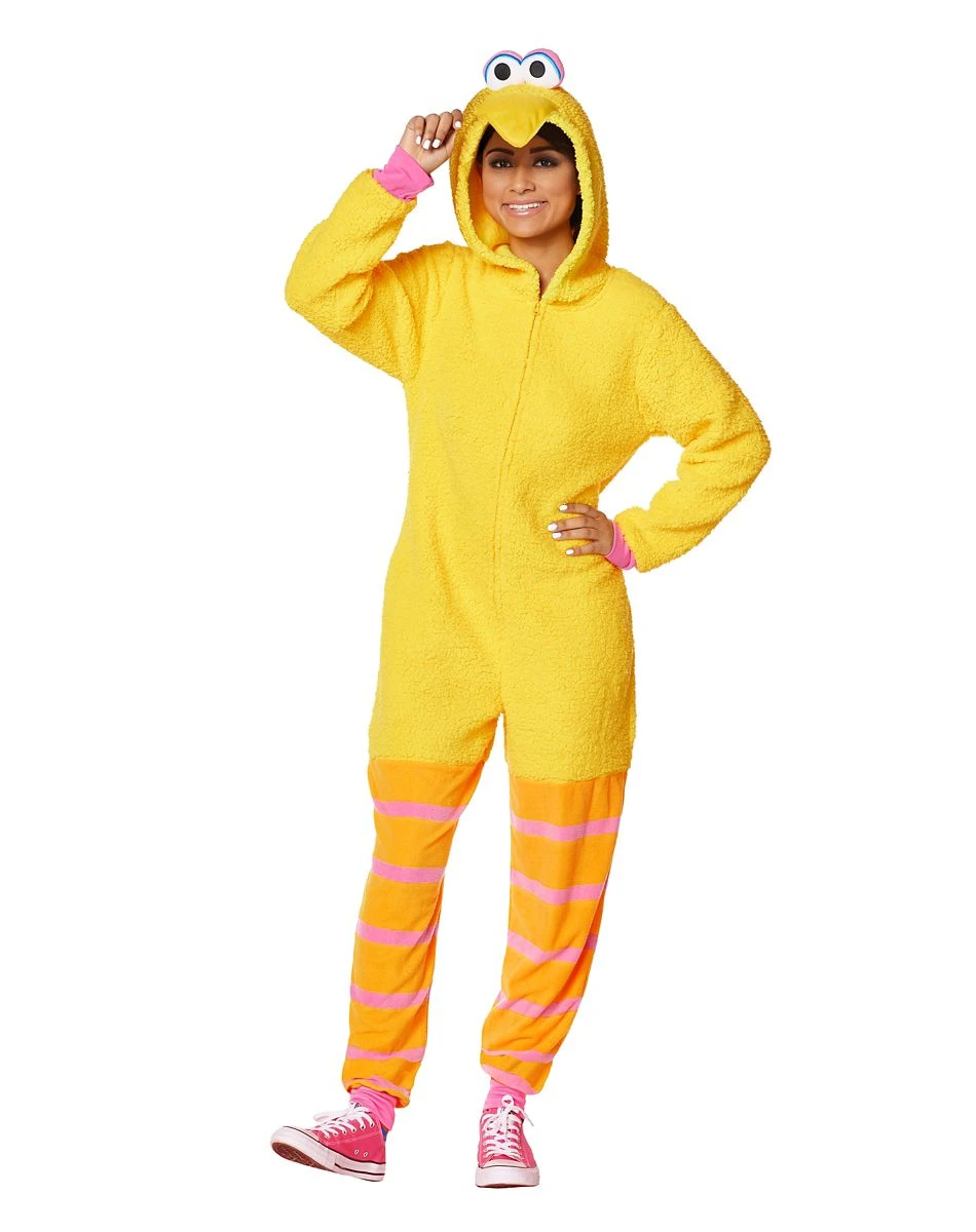 Spirit Halloween Adult Big Bird Union Suit - Sesame Street 3 Spirit Halloween Adult Big Bird Union Suit - Sesame Street - Image 3
