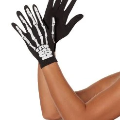 Spirit Halloween Black Skeleton Gloves