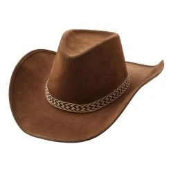 Spirit Halloween Deluxe Brown Cowboy Hat