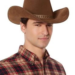 Spirit Halloween Deluxe Brown Cowboy Hat -Cheap Trick Or Treat Hub Store 01389543 e