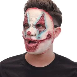 Spirit Halloween Killer Clown Half Mask -Cheap Trick Or Treat Hub Store 01389972 c