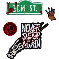 Spirit Halloween Freddy Krueger Pin and Patch Set - A Nightmare on Elm Street -Cheap Trick Or Treat Hub Store 01390871 b