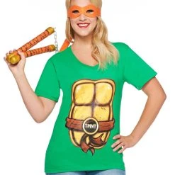 Spirit Halloween Turtle T Shirt With Mask - TMNT