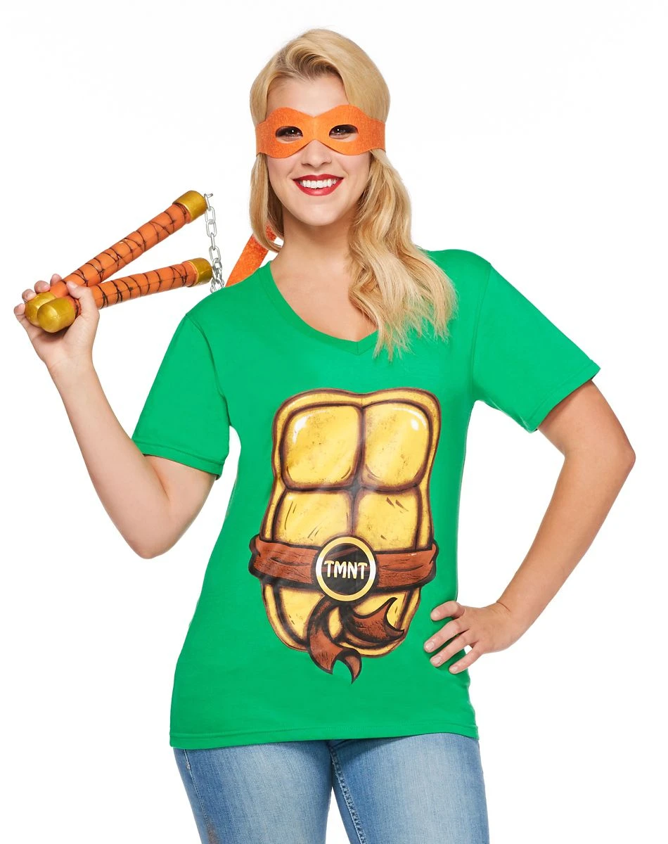 Spirit Halloween Turtle T Shirt With Mask - TMNT 1 Spirit Halloween Turtle T Shirt With Mask - TMNT