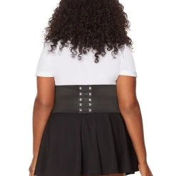 Spirit Halloween Plus Size Black Waist Cincher -Cheap Trick Or Treat Hub Store 01392612 c