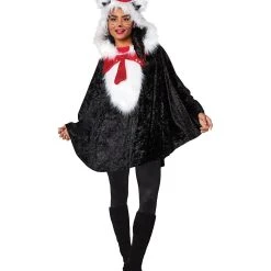 Spirit Halloween Cat In The Hat Poncho - Dr. Seuss -Cheap Trick Or Treat Hub Store 01392679 c