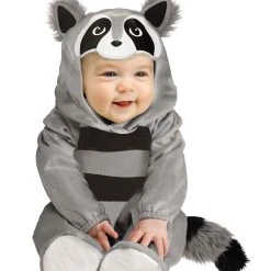 Spirit Halloween Baby Raccoon One Piece Costume -Cheap Trick Or Treat Hub Store 01393750 a