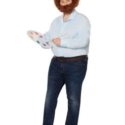 Spirit Halloween Adult Bob Ross Plus Size Costume -Cheap Trick Or Treat Hub Store 01393990 c