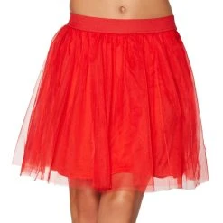 Spirit Halloween Red Tulle Skirt -Cheap Trick Or Treat Hub Store 01394840 a