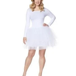 Spirit Halloween Adult White Starter Tutu Dress -Cheap Trick Or Treat Hub Store 01394899 a 1