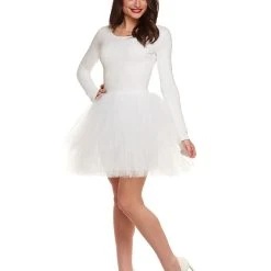 Spirit Halloween Adult White Starter Tutu Dress -Cheap Trick Or Treat Hub Store 01394907 a