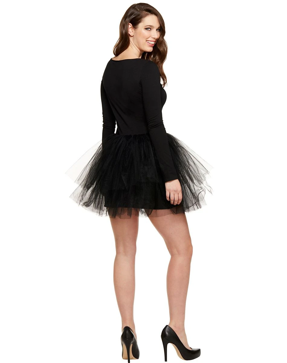 Spirit Halloween Adult Black Starter Tutu Dress 7 Spirit Halloween Adult Black Starter Tutu Dress - Image 7