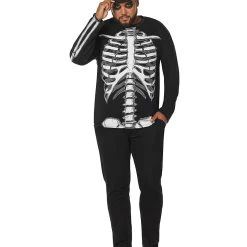 Spirit Halloween Long Sleeve Skeleton T Shirt