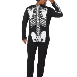 Spirit Halloween Long Sleeve Skeleton T Shirt -Cheap Trick Or Treat Hub Store 01395417 b