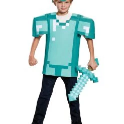 Spirit Halloween Kids Armor Shirt Set - Minecraft -Cheap Trick Or Treat Hub Store 01396662 g